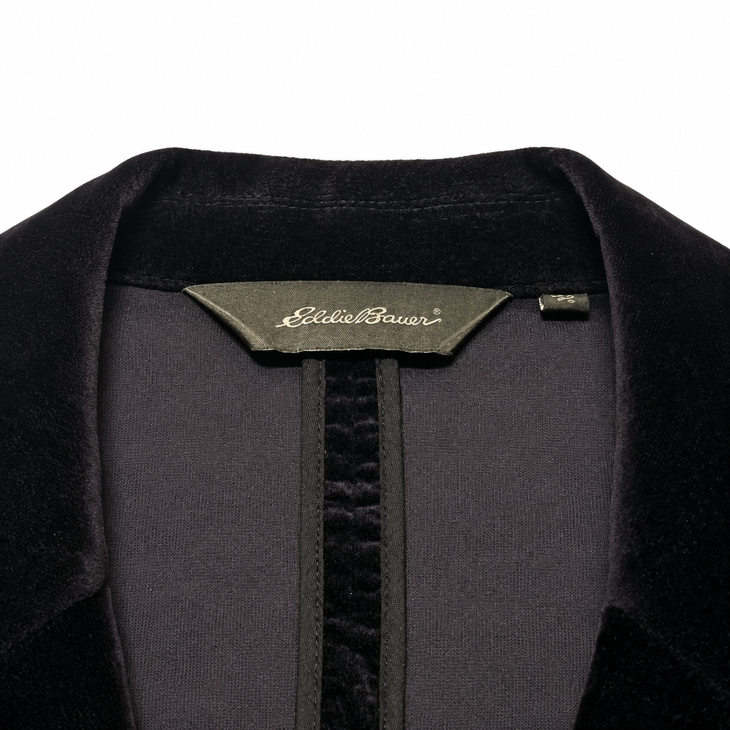 Black Velvet Tailored Blazer - view 1