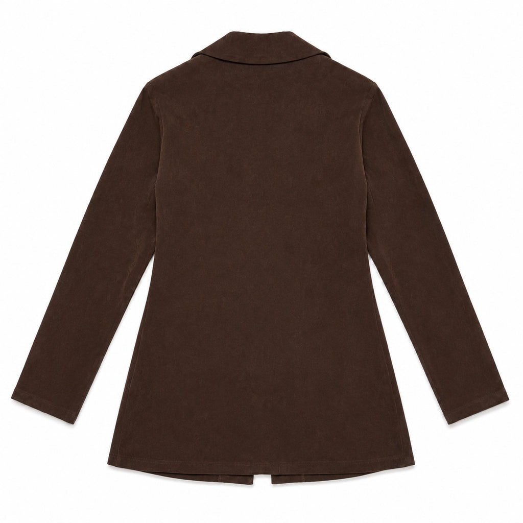 Chocolate Brown Tailored Single Button Jacket - view 1
