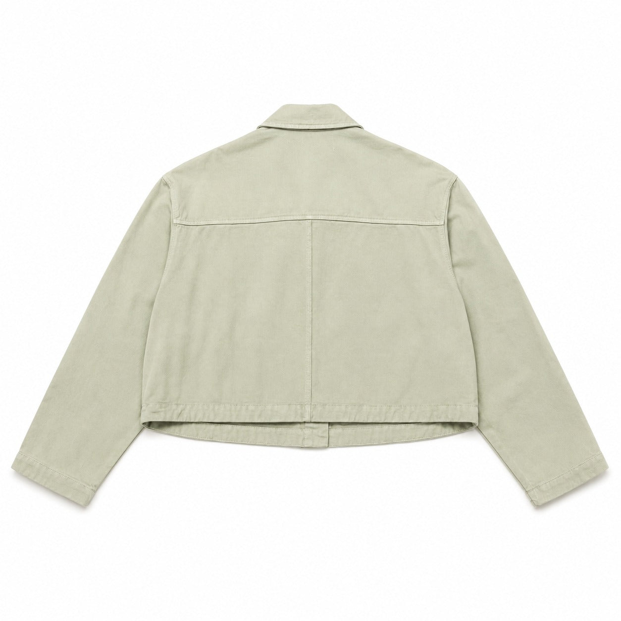 Pale Sage Cropped Utility Jacket - view 1