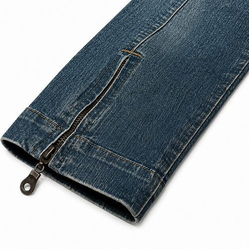 Tommy Hilfiger Faded Textured Zip Denim Jacket - view 1