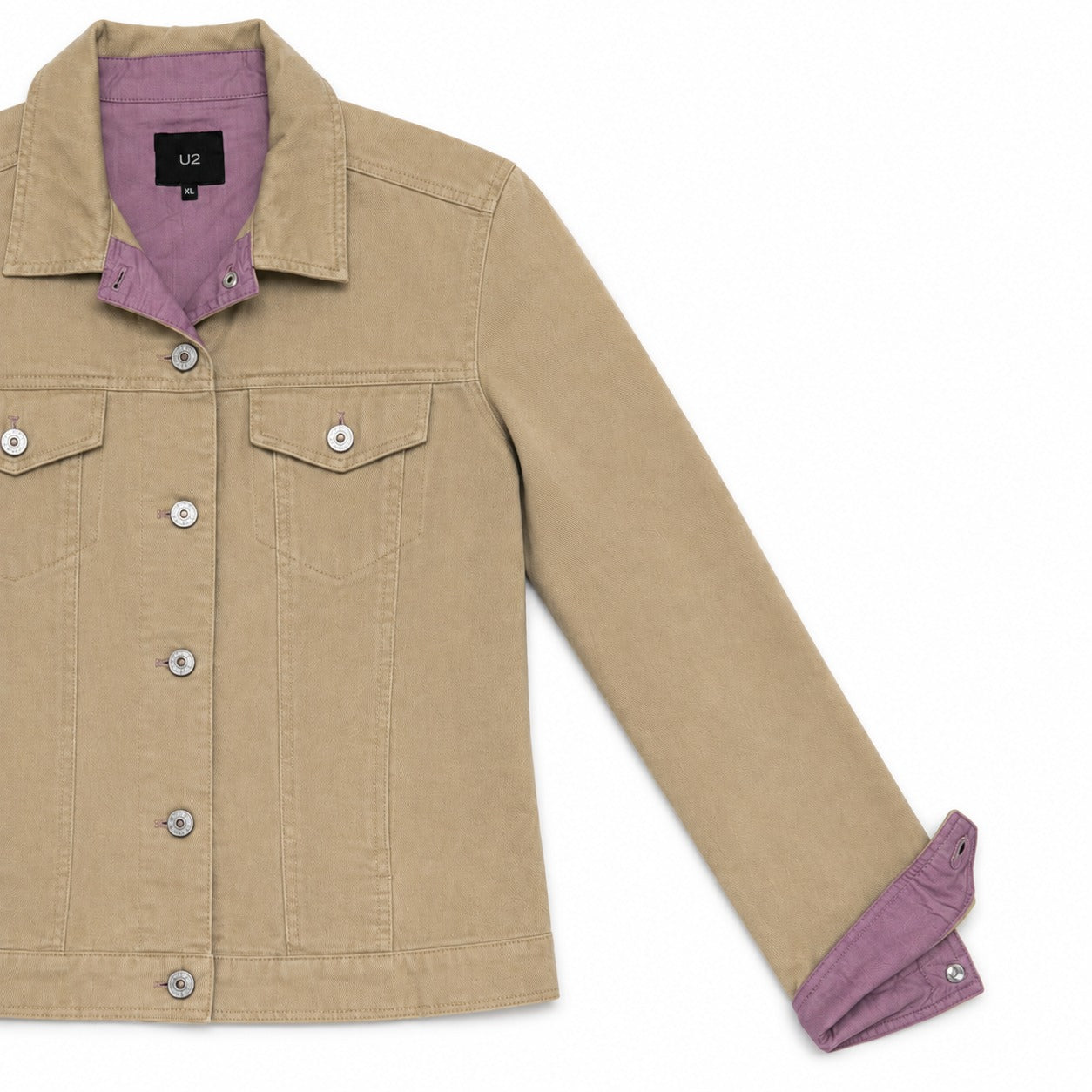 Dust Bloom Contrast Denim Jacket - view 1