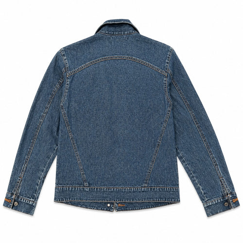 Mid Wash Concealed Button Panelled Denim Jacket - view 1