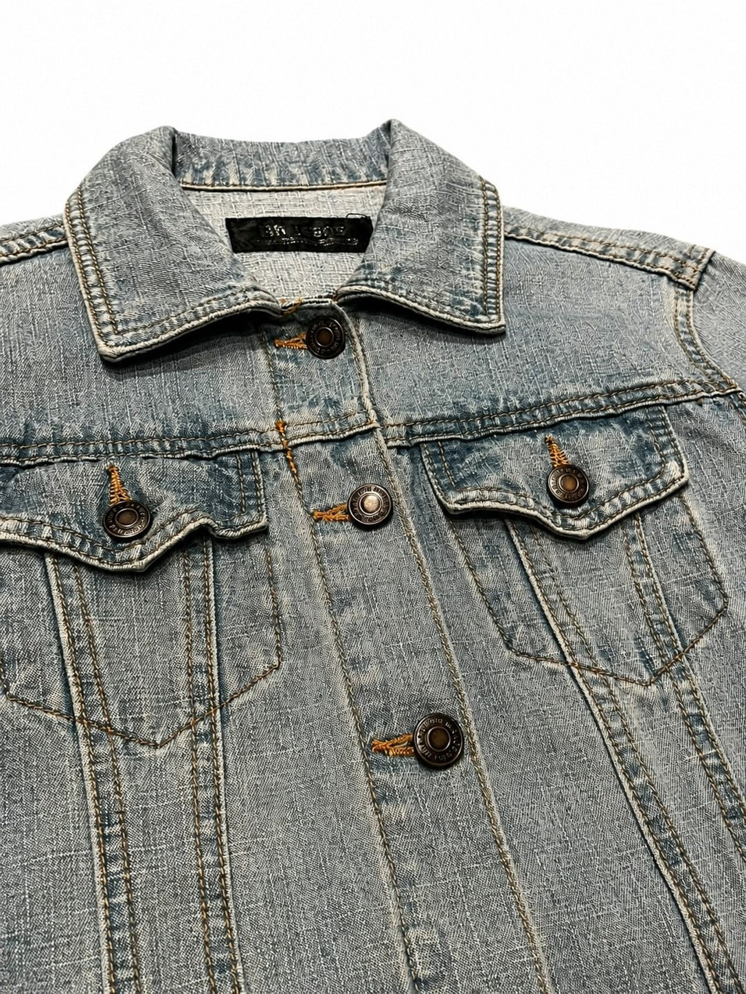 Pale Static Denim Trucker Jacket - view 2
