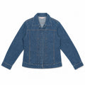 Mid Wash Concealed Button Panelled Denim Jacket - view 2