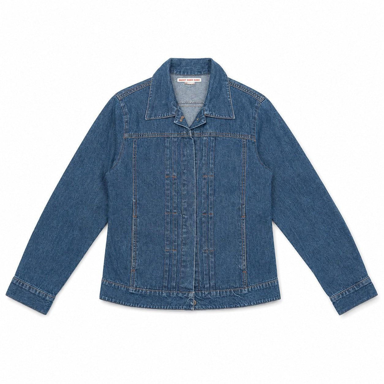 Mid Wash Concealed Button Panelled Denim Jacket - view 2