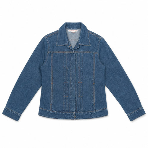 Mid Wash Concealed Button Panelled Denim Jacket - view 2