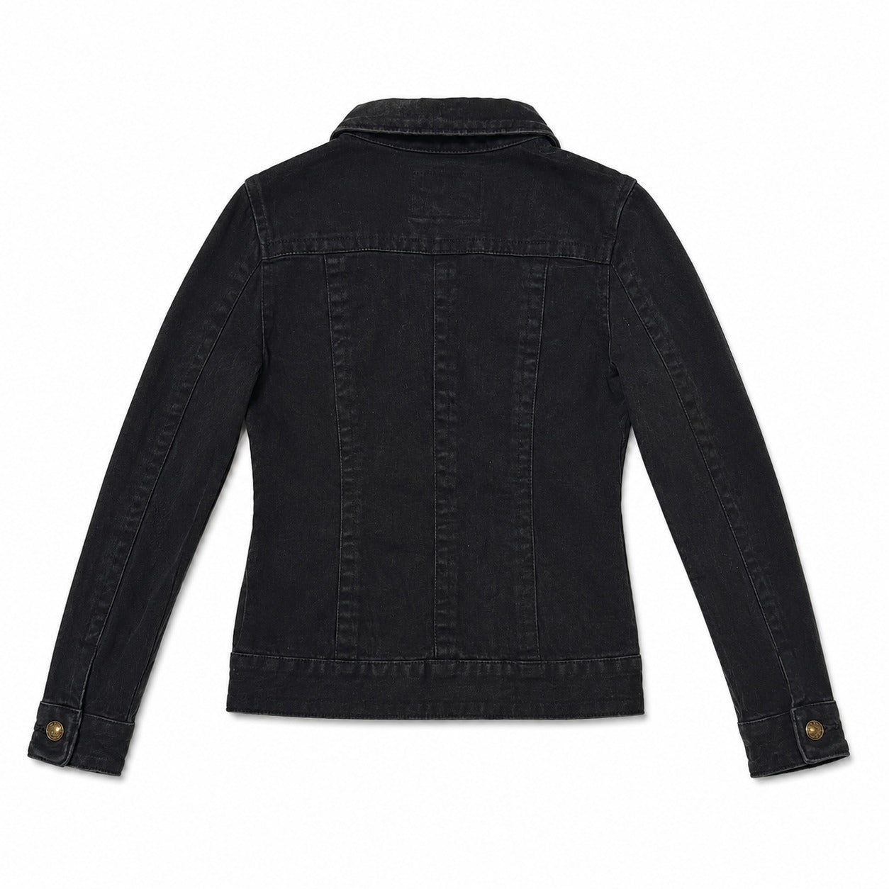 Faded Black Four Pocket Denim Jacket - view 2