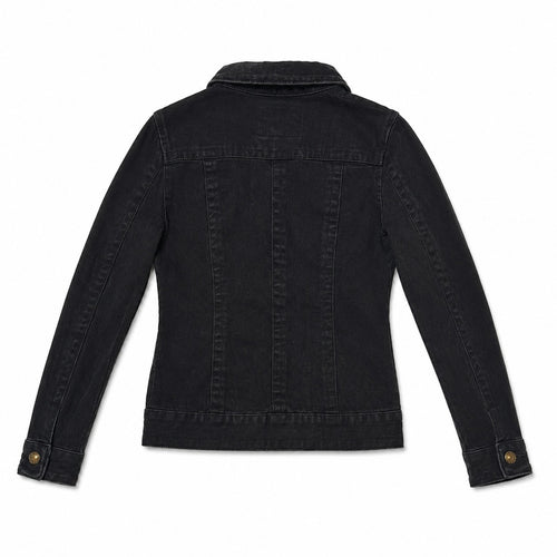 Faded Black Four Pocket Denim Jacket - view 2