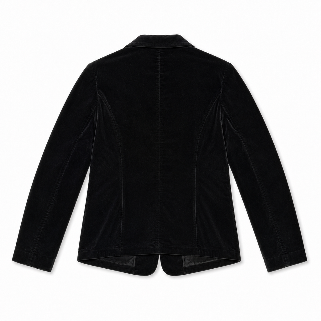 Black Velvet Tailored Blazer - view 3