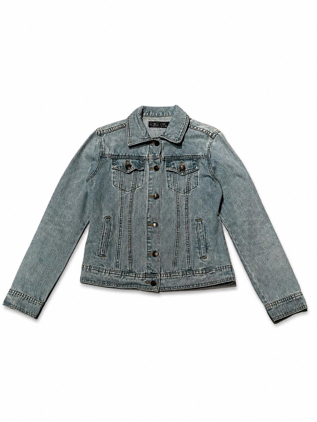 Pale Static Denim Trucker Jacket - view 3