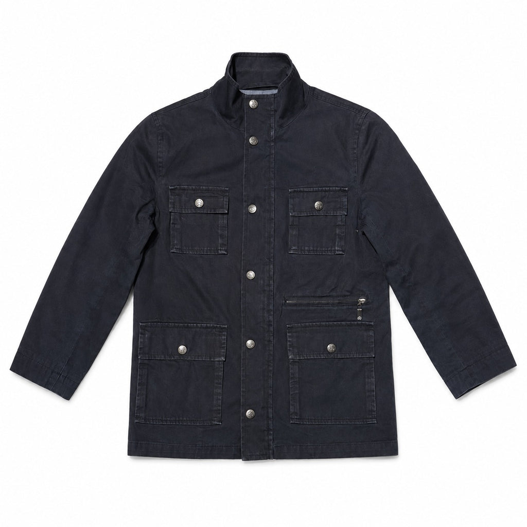 Washed Black Multi Pocket Utility Jacket - view 3