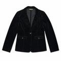 Black Velvet Tailored Blazer - view 4