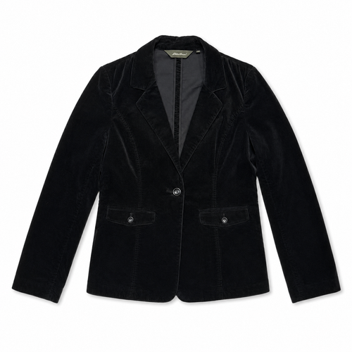 Black Velvet Tailored Blazer - view 4