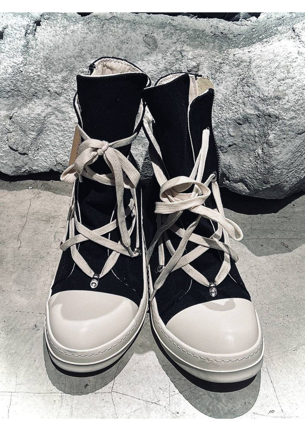 High-Top Lace-Up Boots