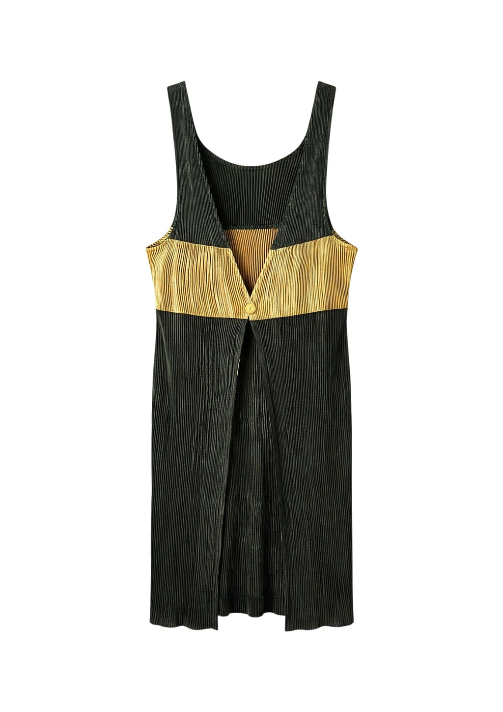 Collectors Archival Issey Miyake PLEATS PLEASE Color Block Apron Dress Circa Spring 1995|" Rare Rasta"
