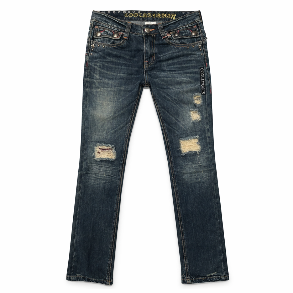 Razor Fade Distressed Denim