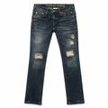 Razor Fade Distressed Denim