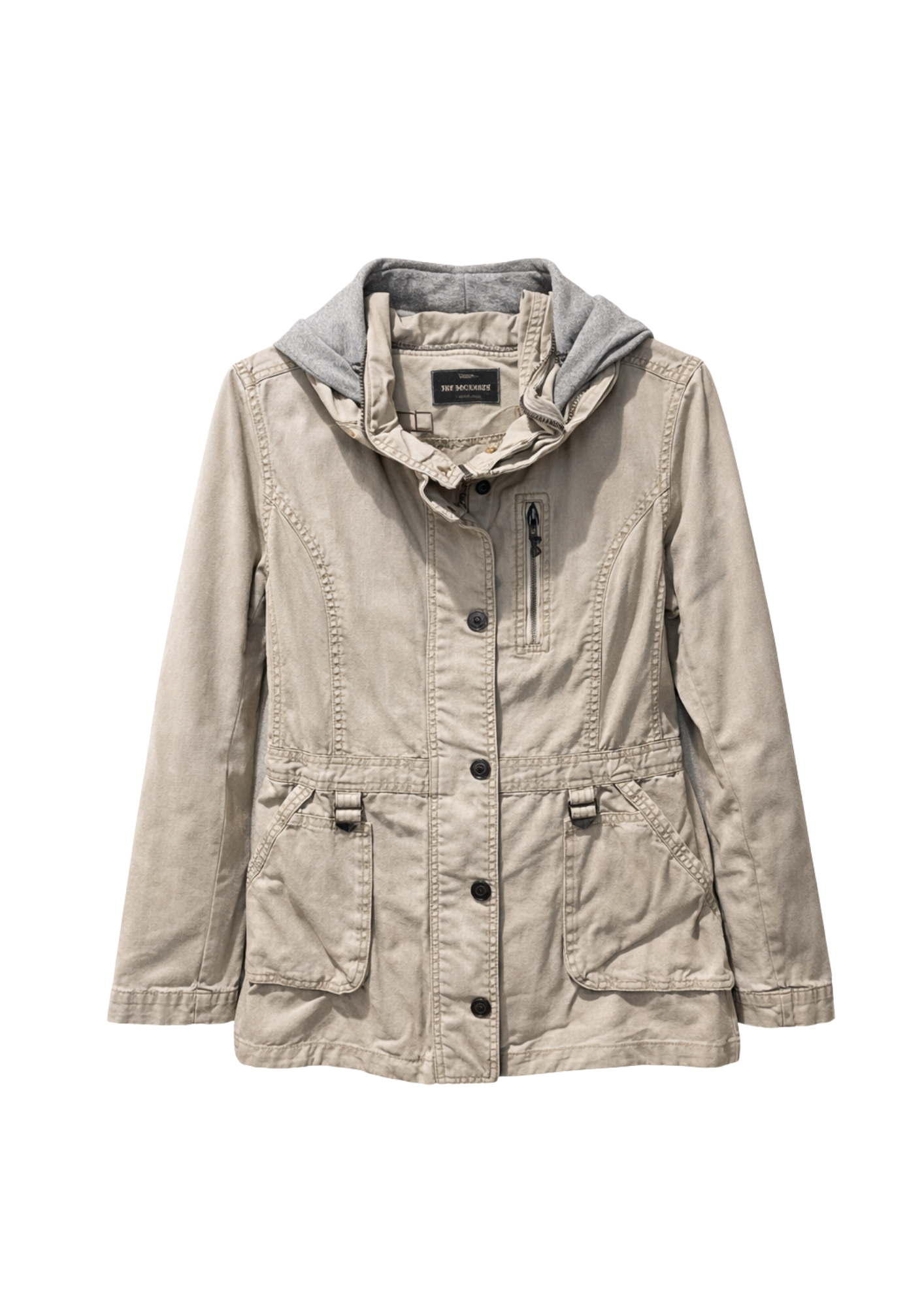 Sky Bomber Sand Hooded Utility Field Jacket