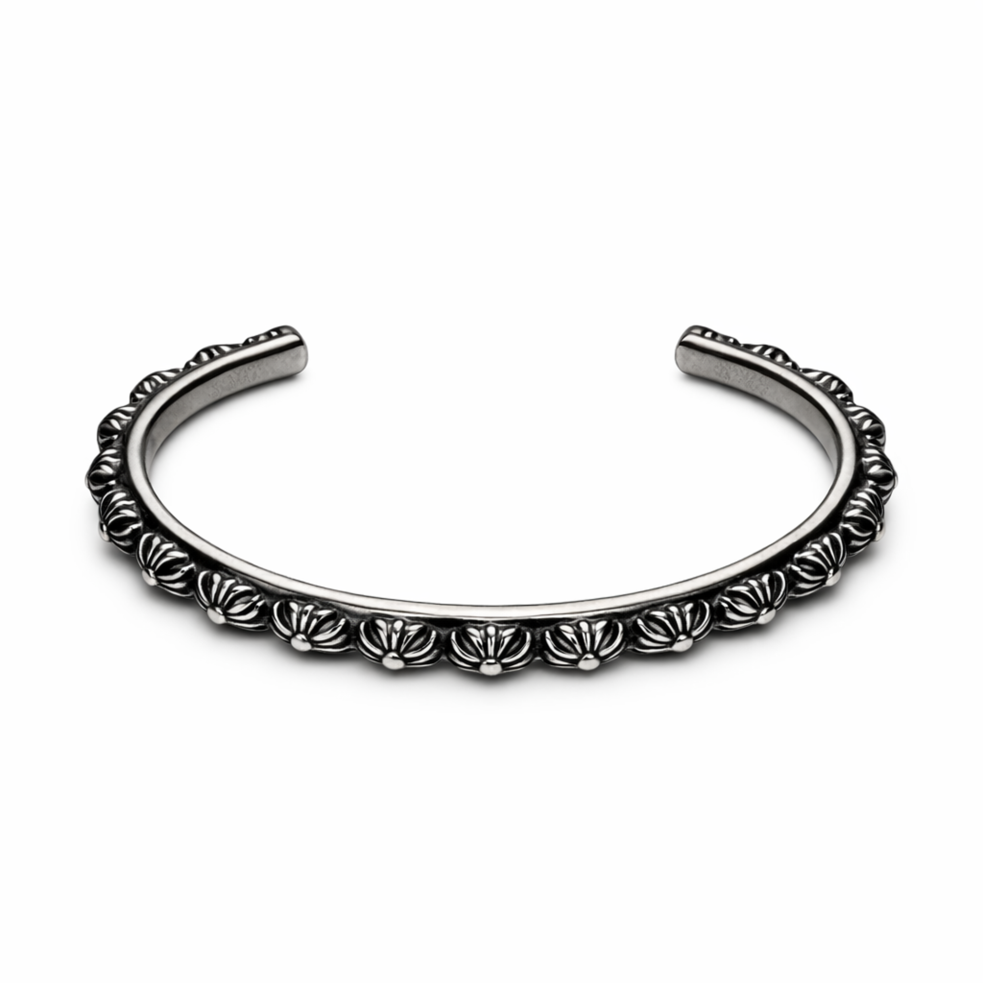 Chrome Gothic Flora Cuff 925 Silver