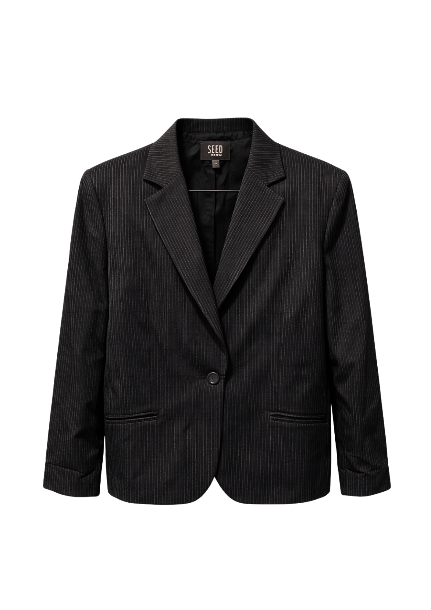 SEED Precision Cut Pinstripe Blazer
