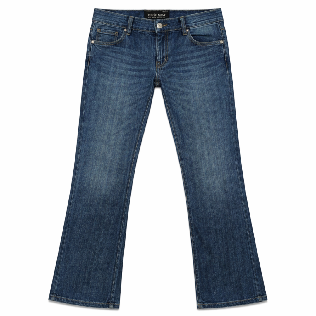 Algonquins Japanese Deconstructed Flare Denim