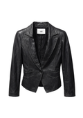 Obi Structured Leather Jacket