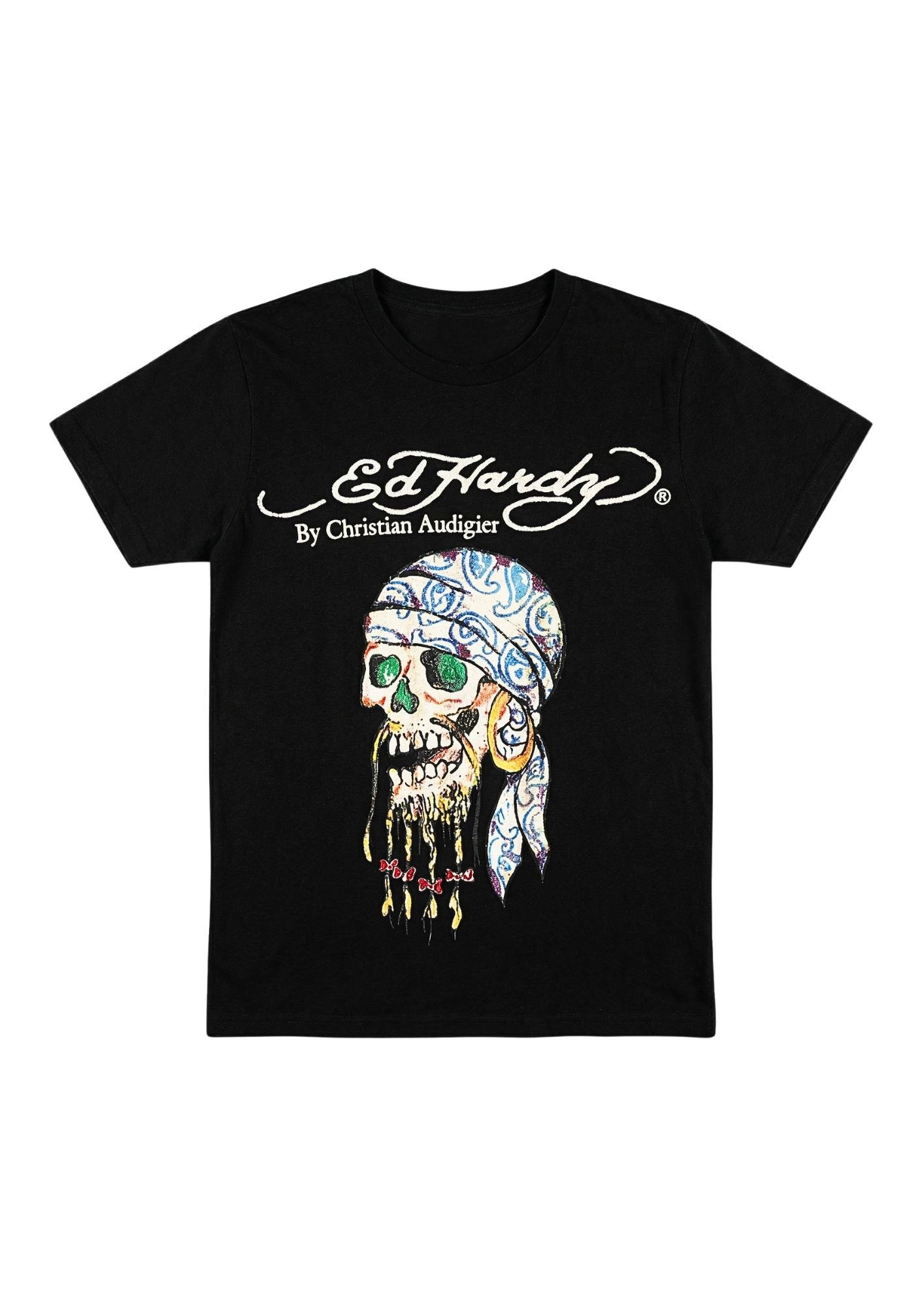 Archival Ed Hardy by Christian Audigier Skull Print
