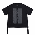 ARCHIVAL TAKAHIRO MIYASHITA NUMBER (N)INE DENIM BIG LOGO TEE WITH SIDE STRAPS