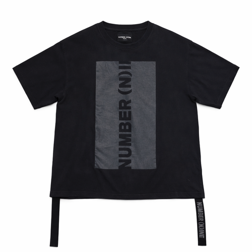 NUMBER (N)INE ARCHIVAL TAKAHIRO MIYASHITA NUMBER (N)INE Denim BIG LOGO Tee WITH SIDE STRAPS - FRAK/TURE Archive