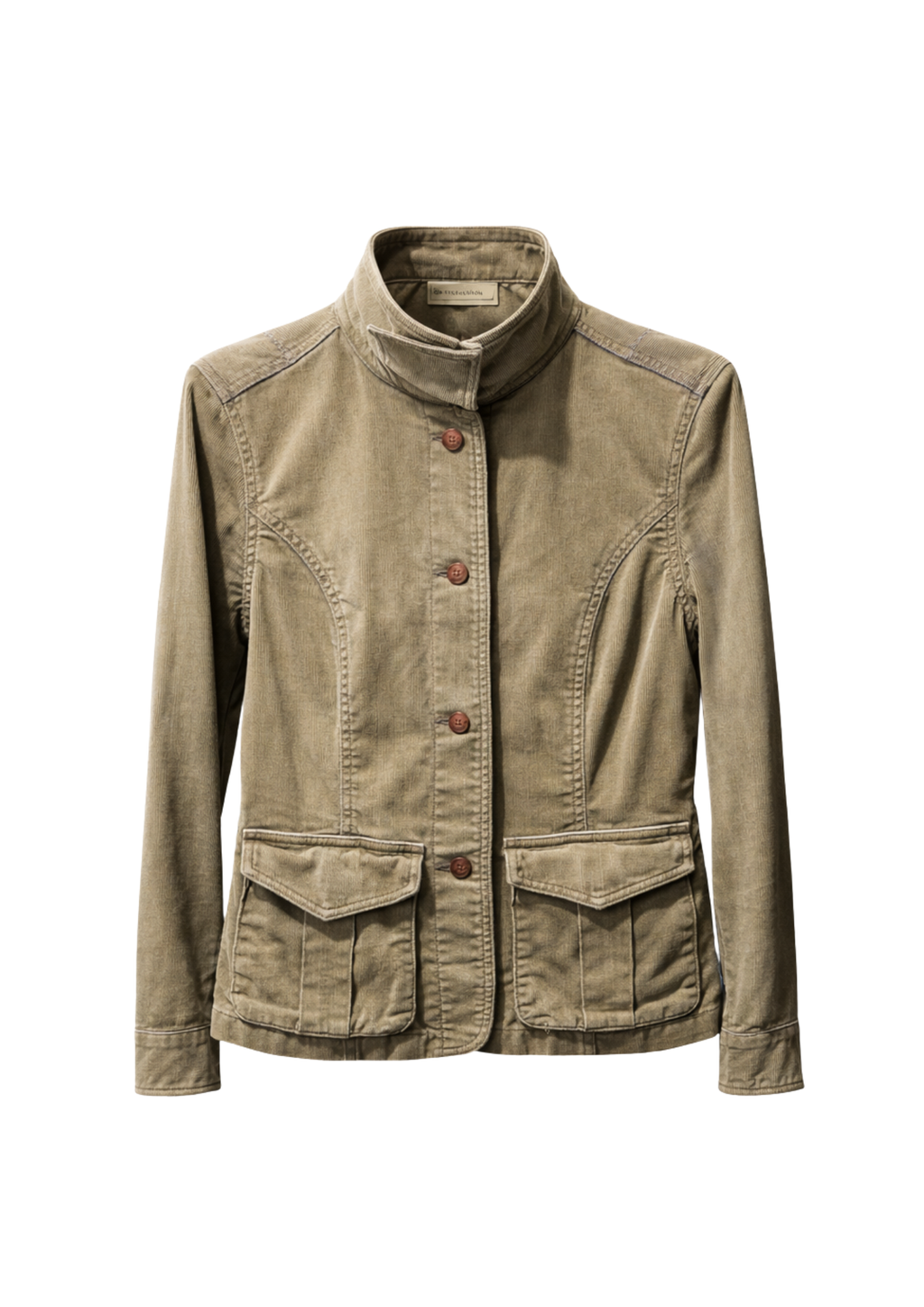 Eddie Bauer Fitted Utility Jacket with Panel Construction