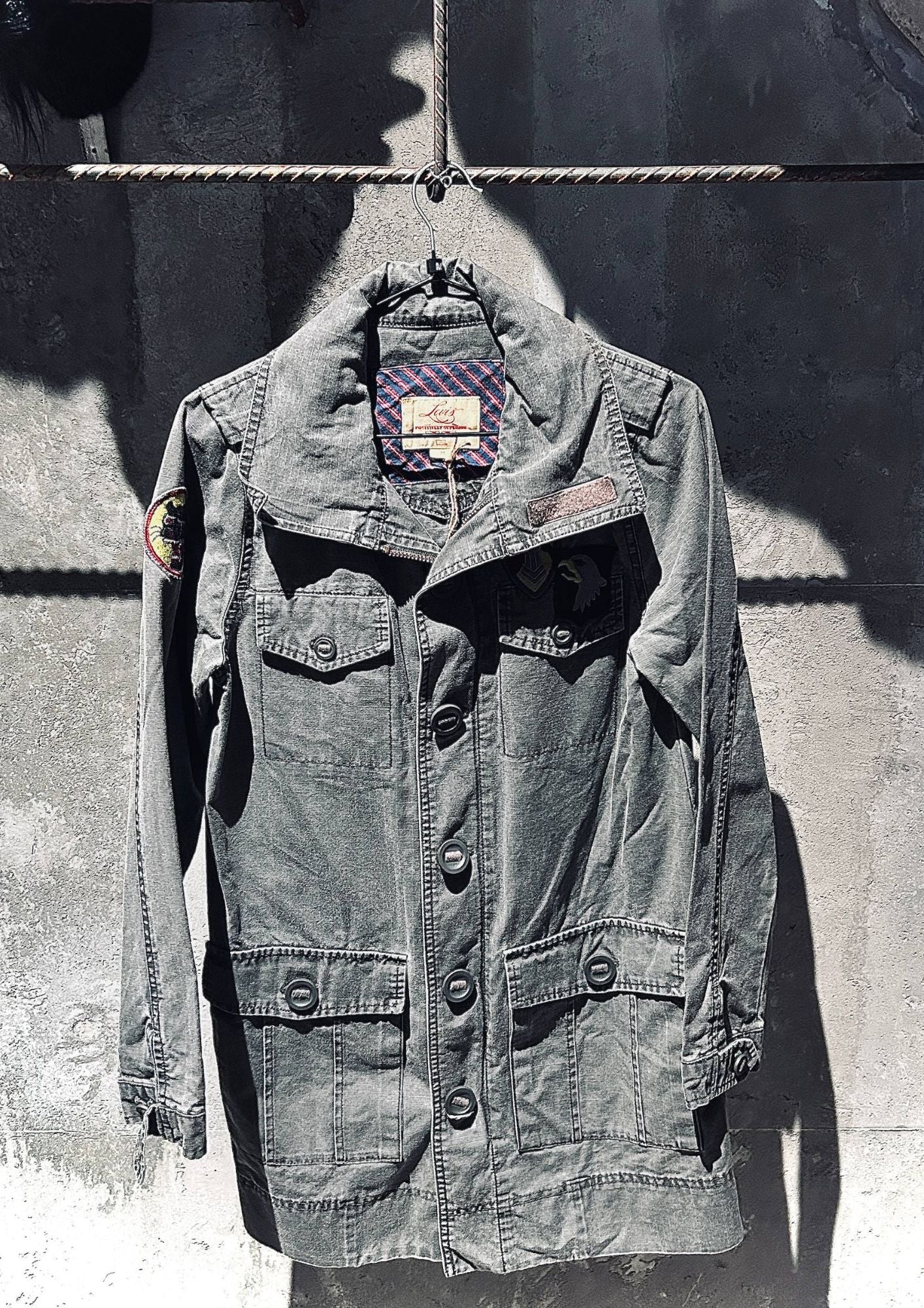 Levi’s Olive Green Military Style Cotton Jacket