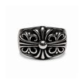 Chrome Arc Motif Band Ring