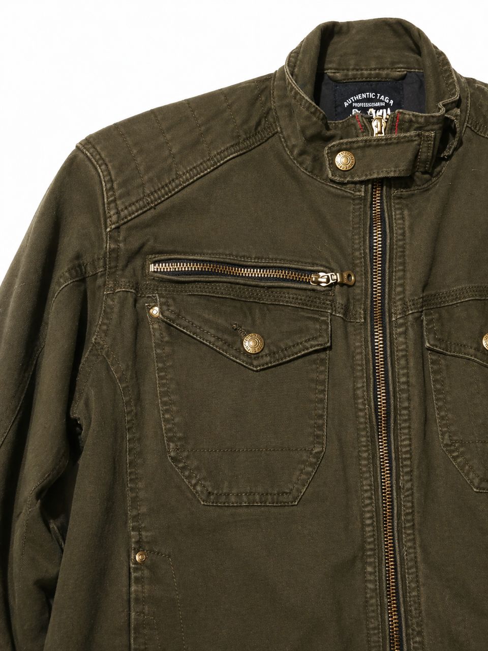 Green Motorcycle style jacket