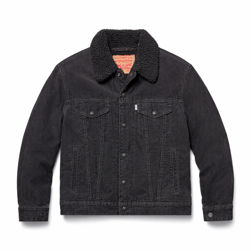 FRAK/TURE Archival Levi’s Sherpa-Lined Black Trucker Jacket - FRAK/TURE Archive