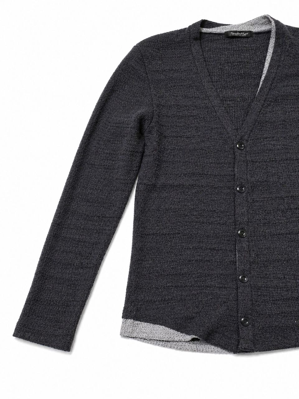 Tornado Mart Charcoal Open-form Knit Piece