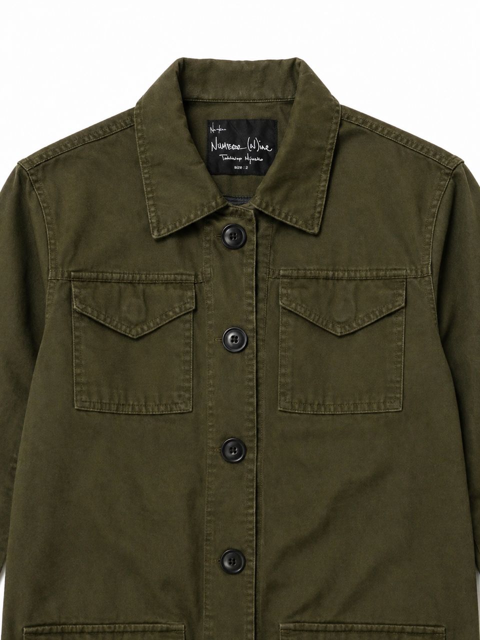 ARCHIVE NUMBER (N)ine Takahiro Miyashita Olive Drap Military Jacket