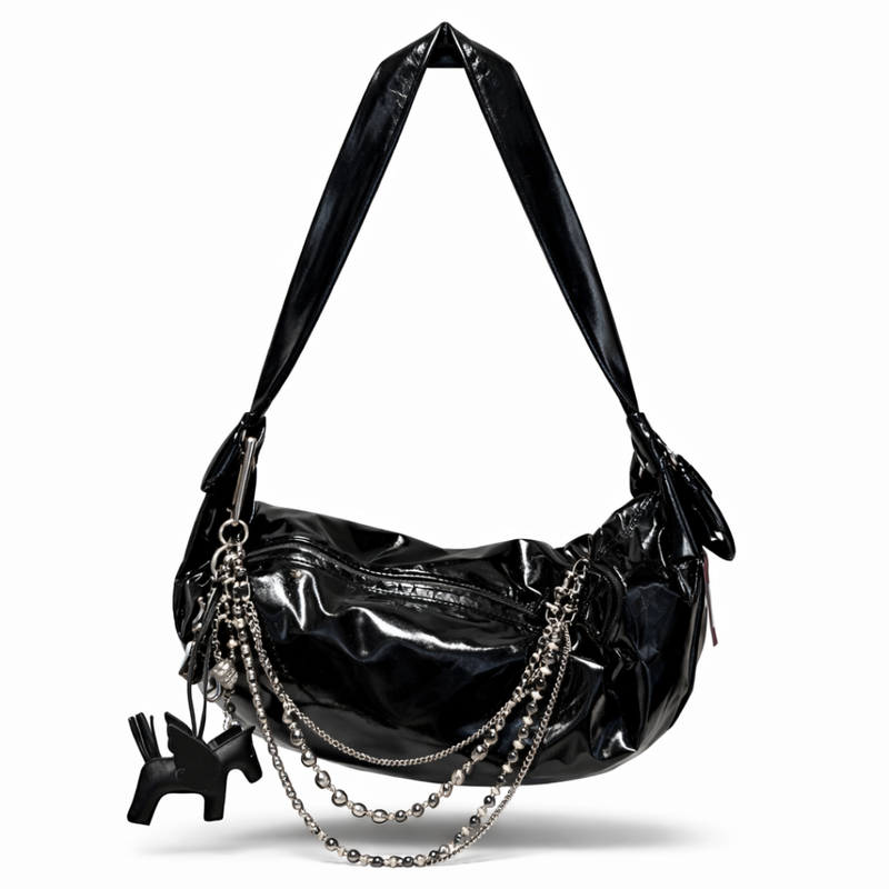 Croissant Crossbag with Charms