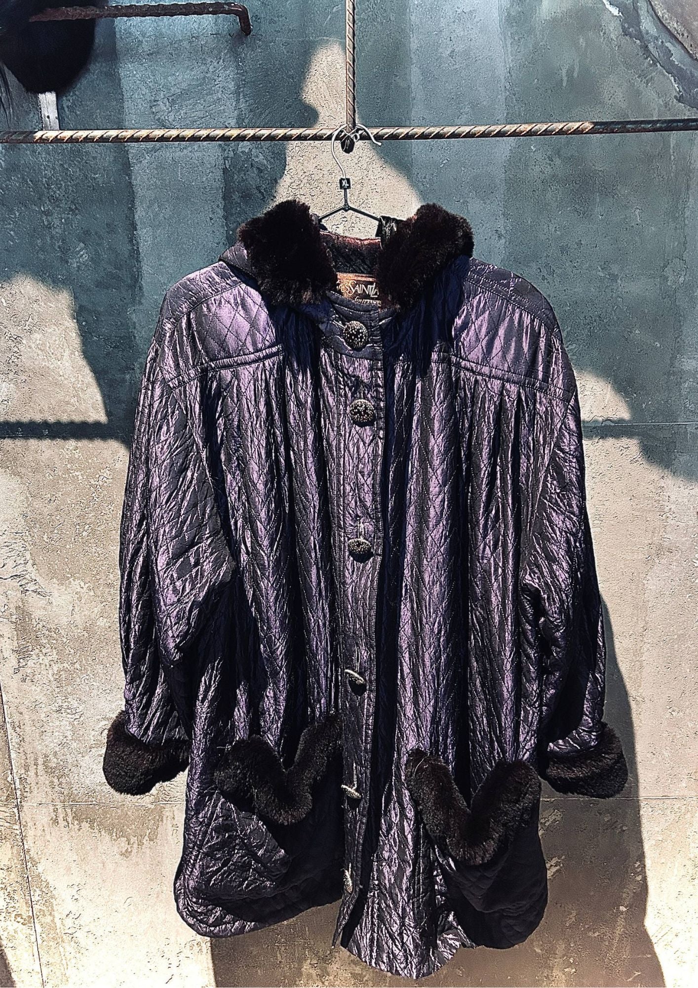 Yves Saint Laurent Vintage Fur Trim Jacket