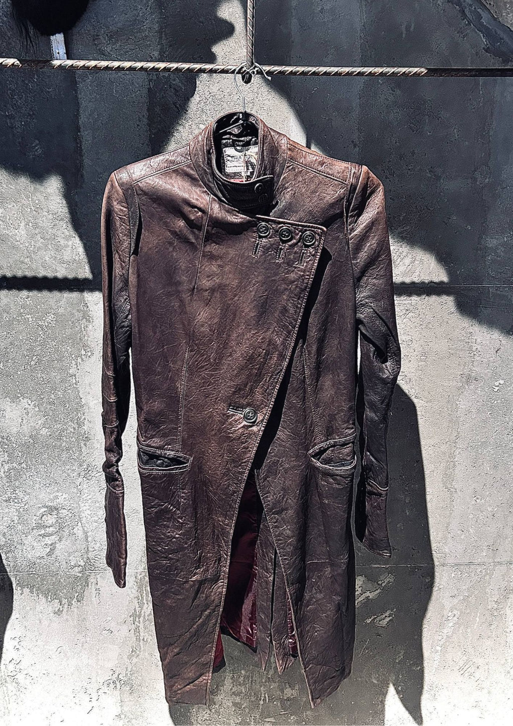 Travento Vintage Leather Coat