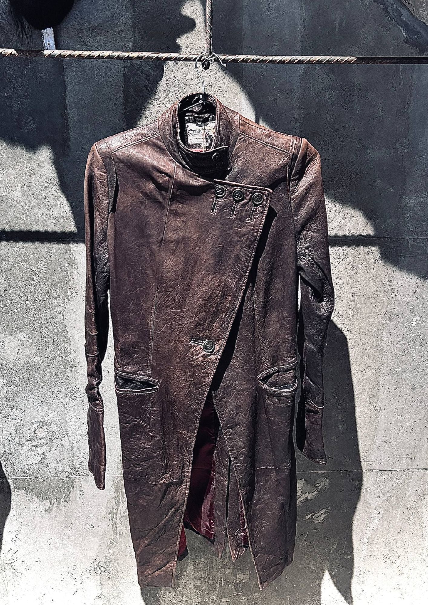 Travento Vintage Leather Coat