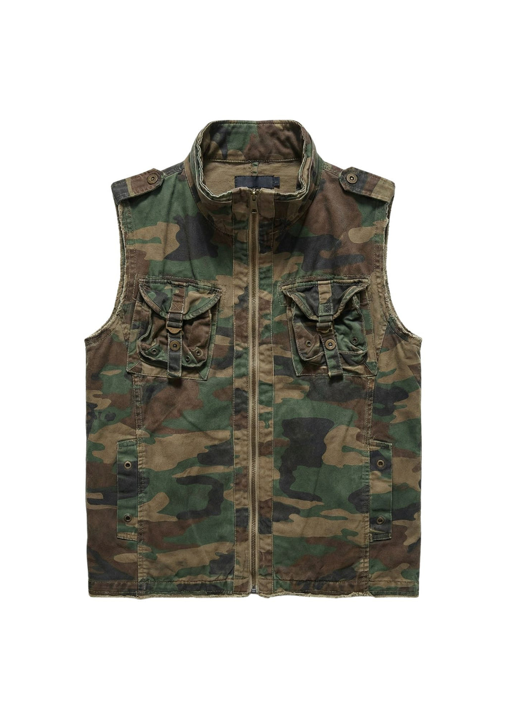 Beno Zip-Up Tactical Camo Vest