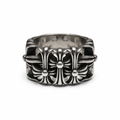 Chrome Crossform Ring
