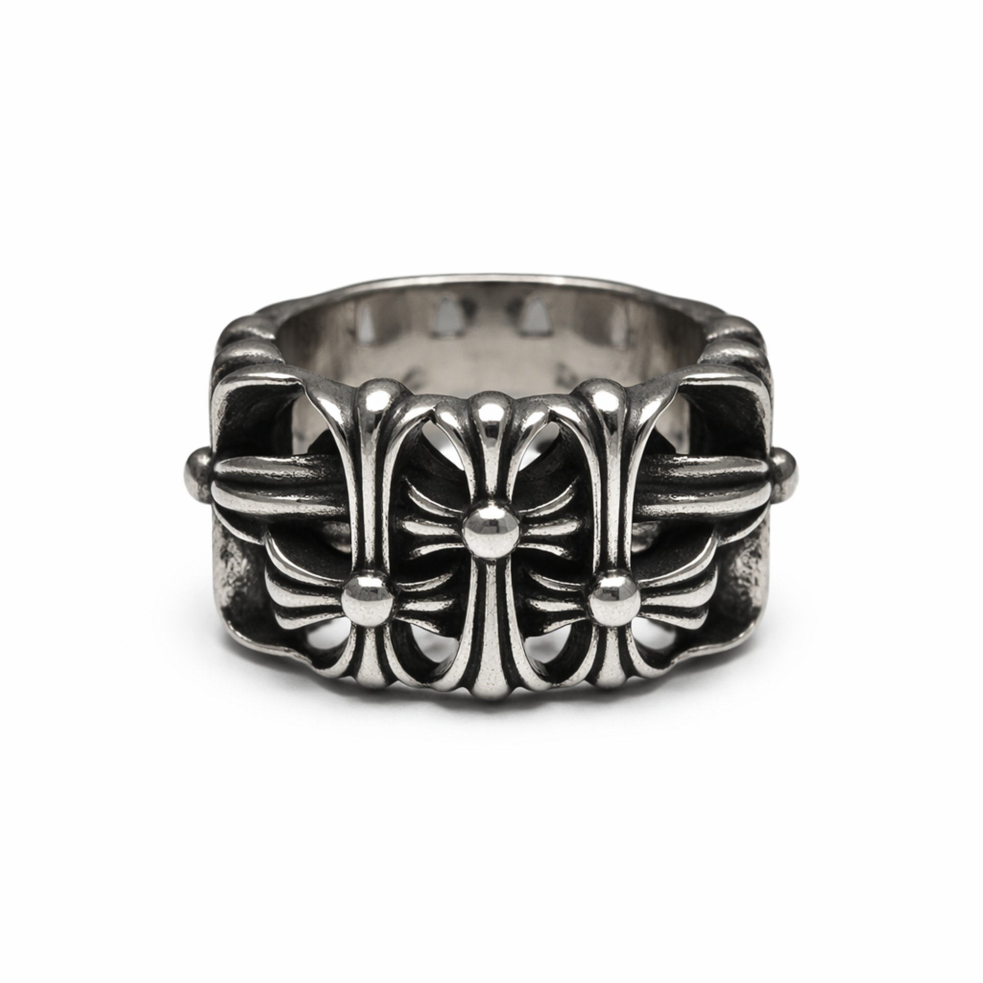 Chrome Crossform Ring
