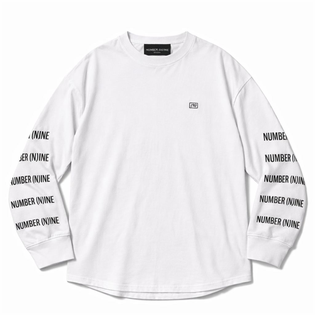 Number (N)ine Long Sleeved Panel Tee