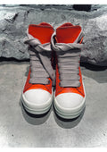 High-Top Sneakers – Orange