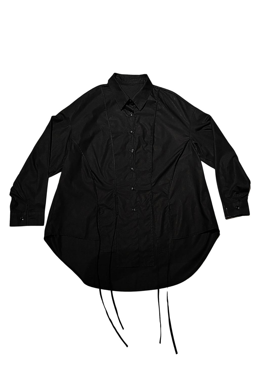 Yohji Yamamoto inspired layered button up