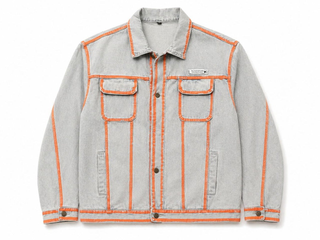 The Palm Trees Sky Denim Jacket
