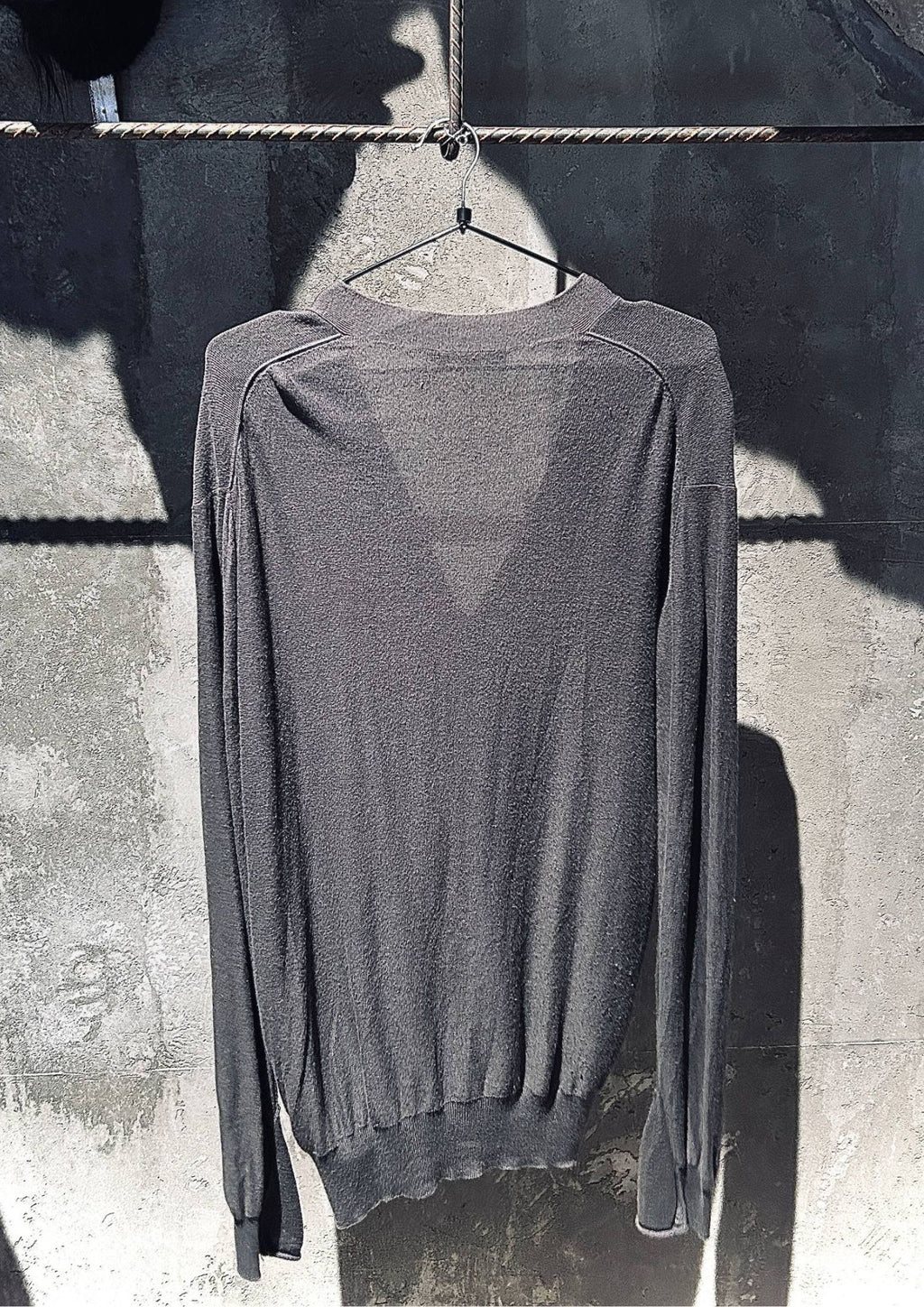 Alexander Wang Lightweight Draped Cardigan – Charcoal Grey