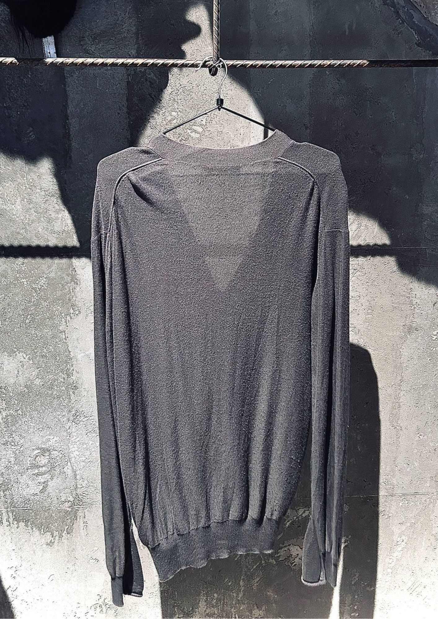 Alexander Wang Lightweight Draped Cardigan – Charcoal Grey
