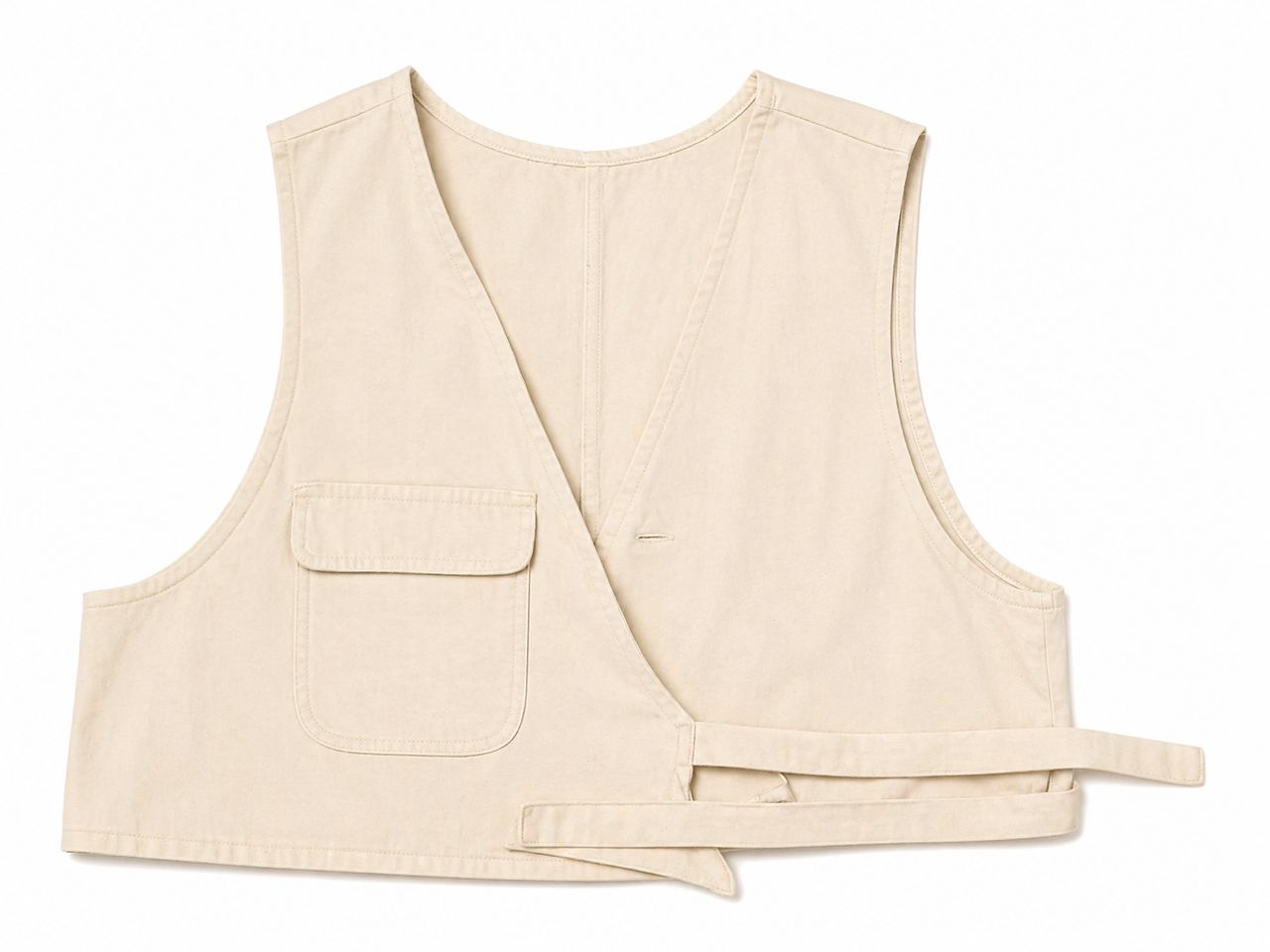 Linen Column Vest